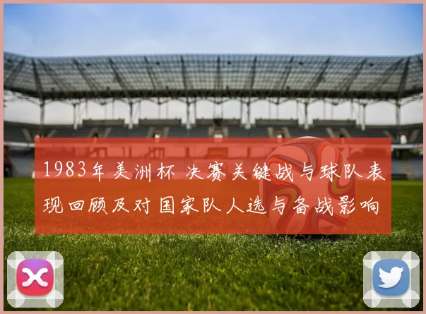 1983年美洲杯 决赛关键战与球队表现回顾及对国家队人选与备战影响